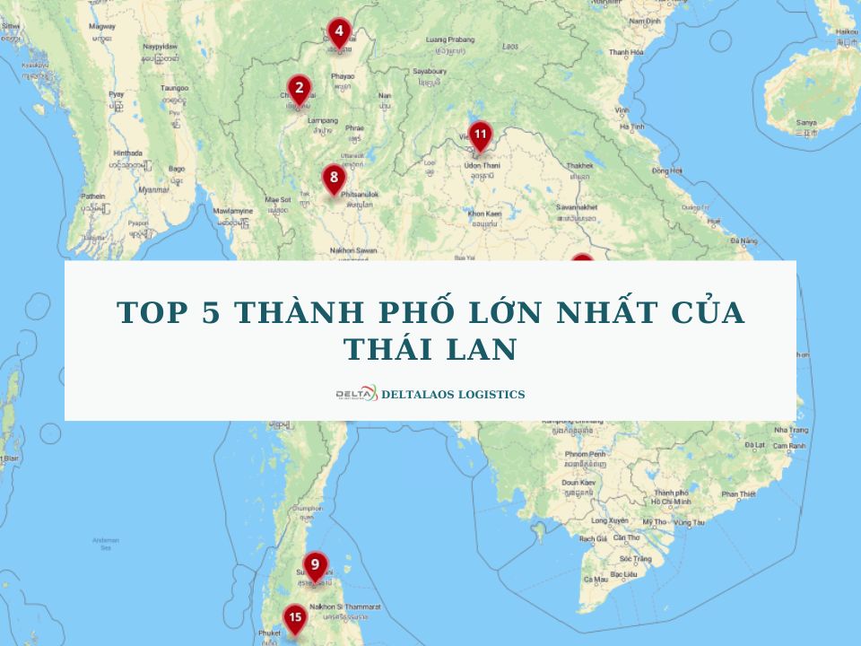 Top 5 thành phố lớn nhất của Thái Lan